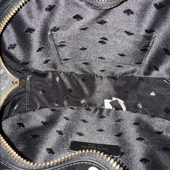 Kate Spade Love Shack Heart Black White Polka Dot Crossbody NWT - Picture 11 of 17